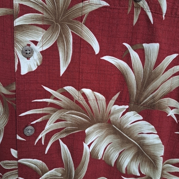 Campia Moda Maroon Hawaiian Shirt    Size M - Picture 13 of 13